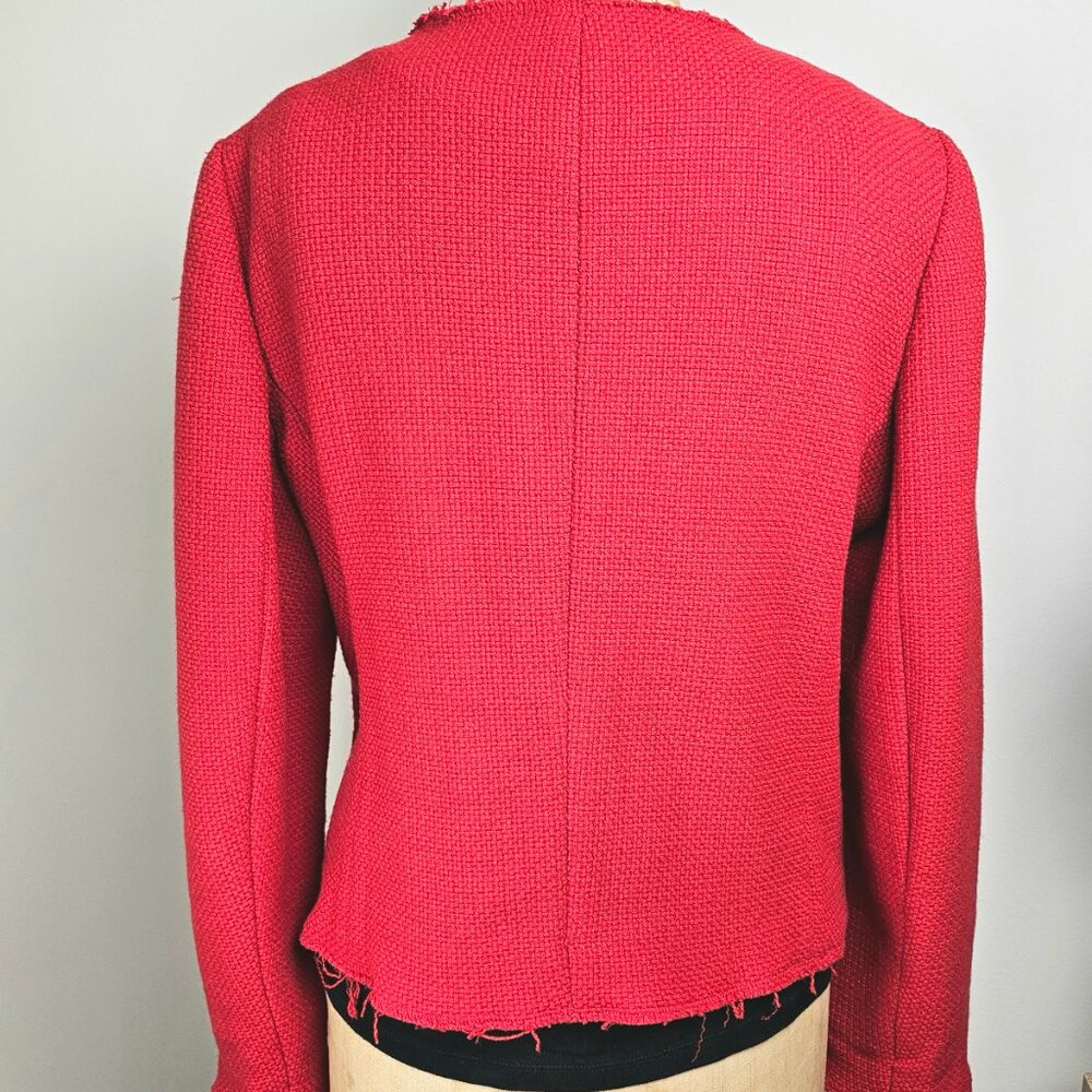 GAP Red Classic Structured Tailored Blazer - Size… - image 8